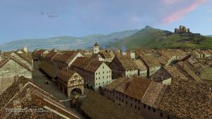 3D-Rekonstruktion der mittelalterlichen Stadt Freiburg um 1200