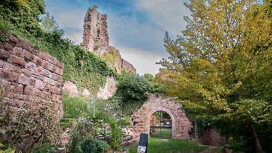 Burg Guirbaden Südliche Vorburg - Ansicht nach Osten