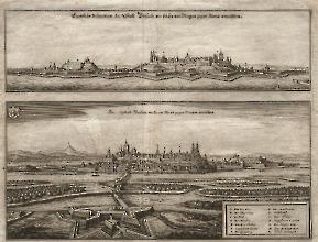 Stadtestung Breisach - Planzeichnung von M. Merian 1638