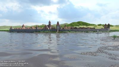 Neuenburg am Rhein um 1500 - archäologisch-historische 3D Rekonstruktion von Hans-Jürgen van Akkeren