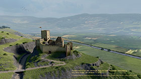 3D-Rekonstruktion der mittelalterlichen Zähringer-Burg auf dem Freiburger Schlossberg von Hans-Jürgen van Akkeren © 2018